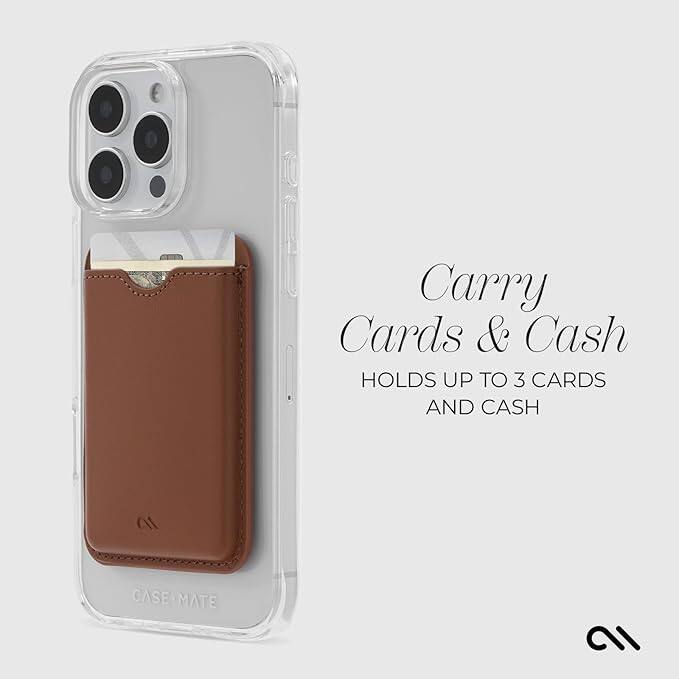 Carry Cards & Cash  
HOLDS UP TO 3 CARDS AND CASH  

CASE MATE