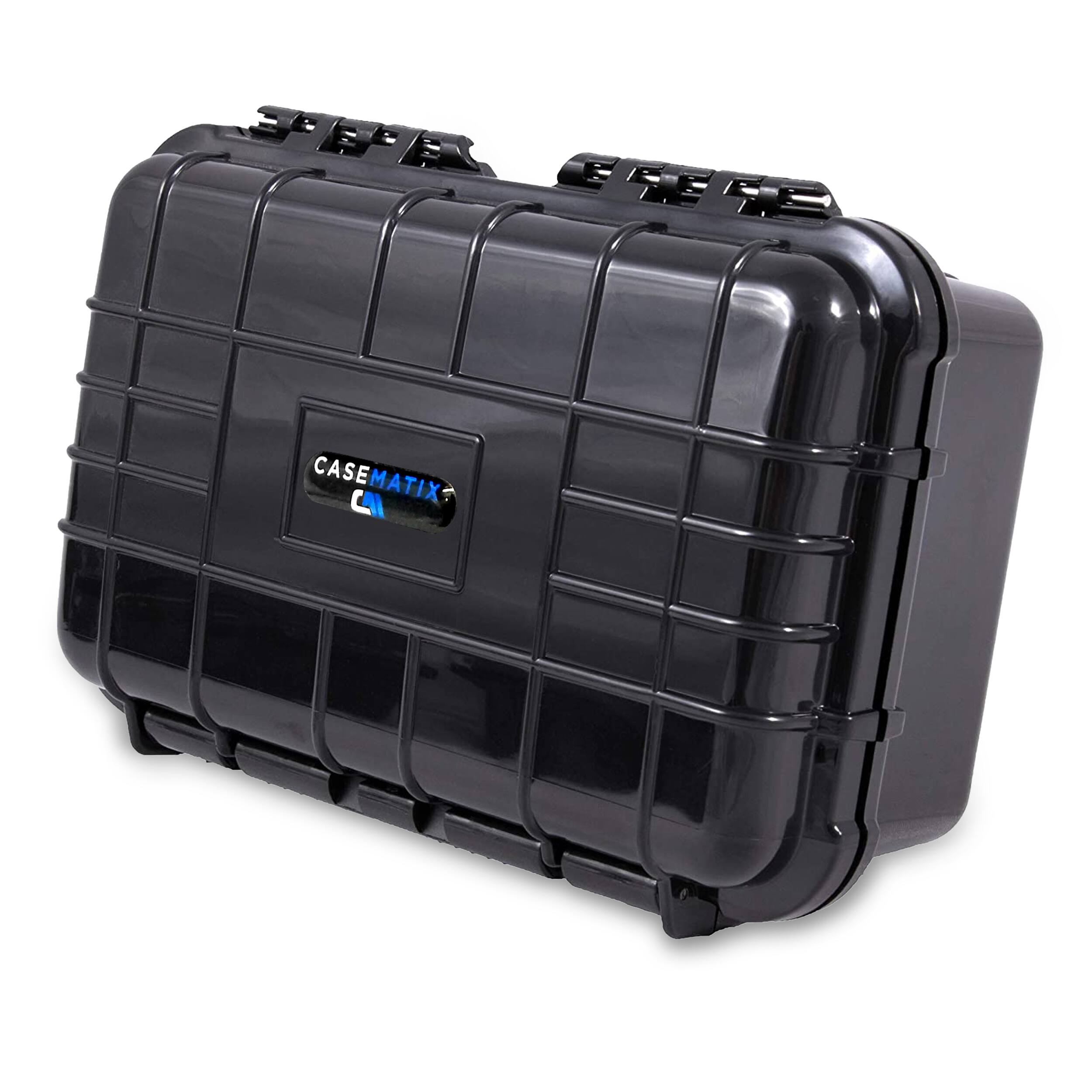 Alt View 5. CASEMATIX - Hard Shell UMD Disc Case Compatible with PSP 1000, 2000, 3000 Travel Case Holds Up to 20 PSP Games, UMD Cartridges - bLACK.