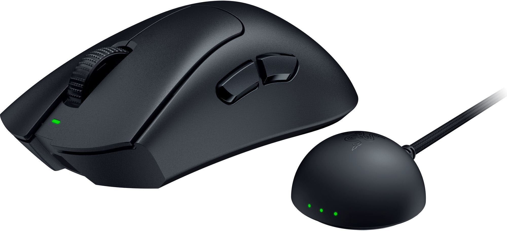 Alt View 5. Razer - DeathAdder V4 Pro Lightweight Optical Gaming Mouse with 150 Hour Battery - Black.