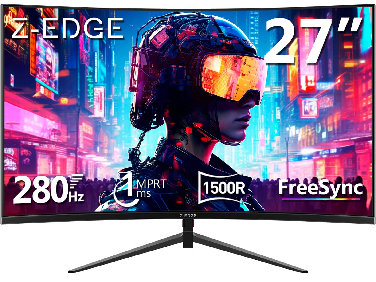 Z Z Edge 27 inch 1080P Full HD 1920 x 1080 280 Hz 1 ms Curved