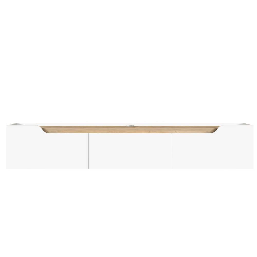 Atelier Mobili - Floating TV Stand for Up to 80 Inch TVs – Wall Mounted Entertainment Center - Multi