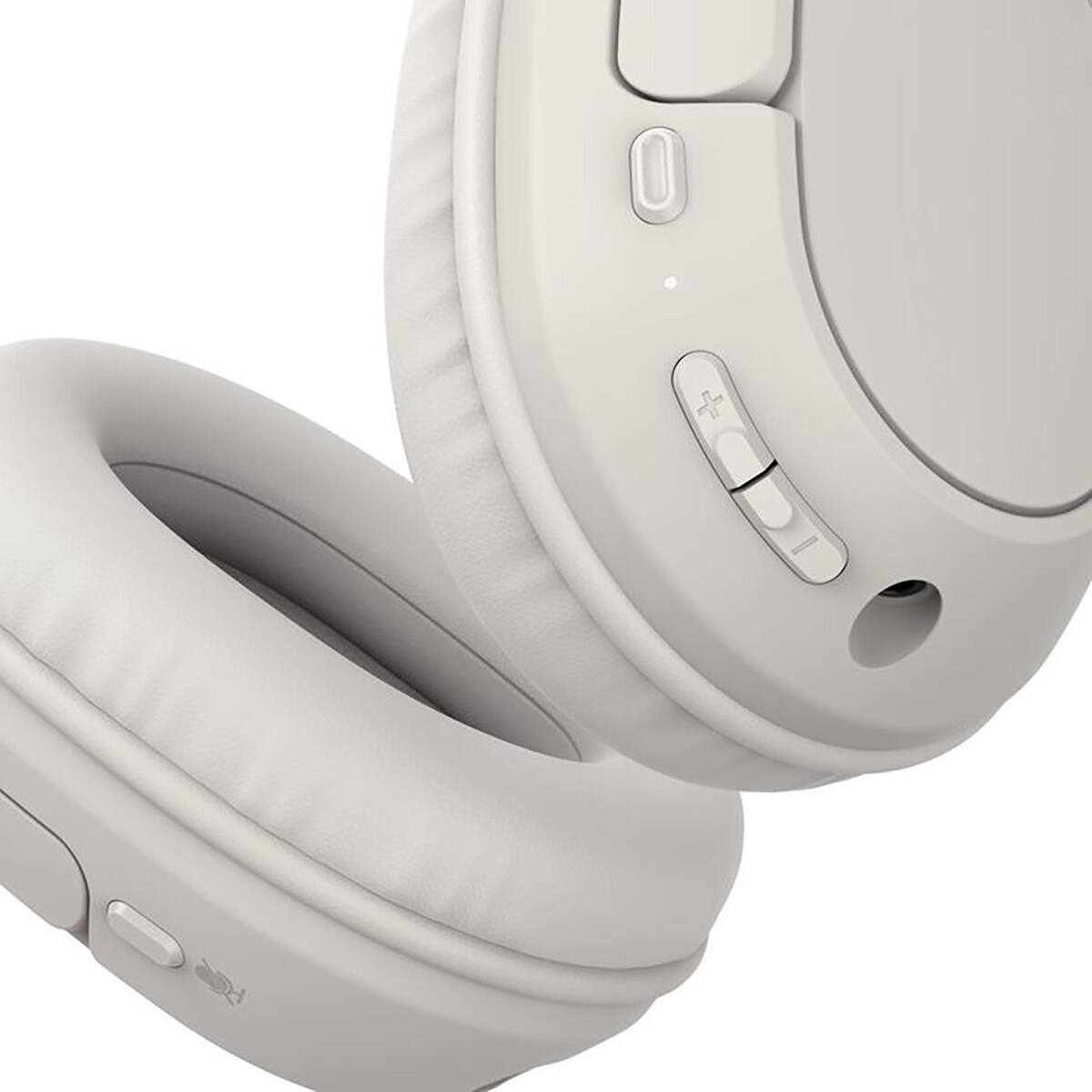 Alt View 4. Belkin - Belkin SoundForm Surround Wireless Closed-Back Over-Ear Headphones, Sand.