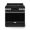 36 in. Wide 6 Burner Gordon Ramsay Series by Thor Kitchen 6.0 Cu.Ft Freestanding Gas Range with Stainless Steel Hardware - Black