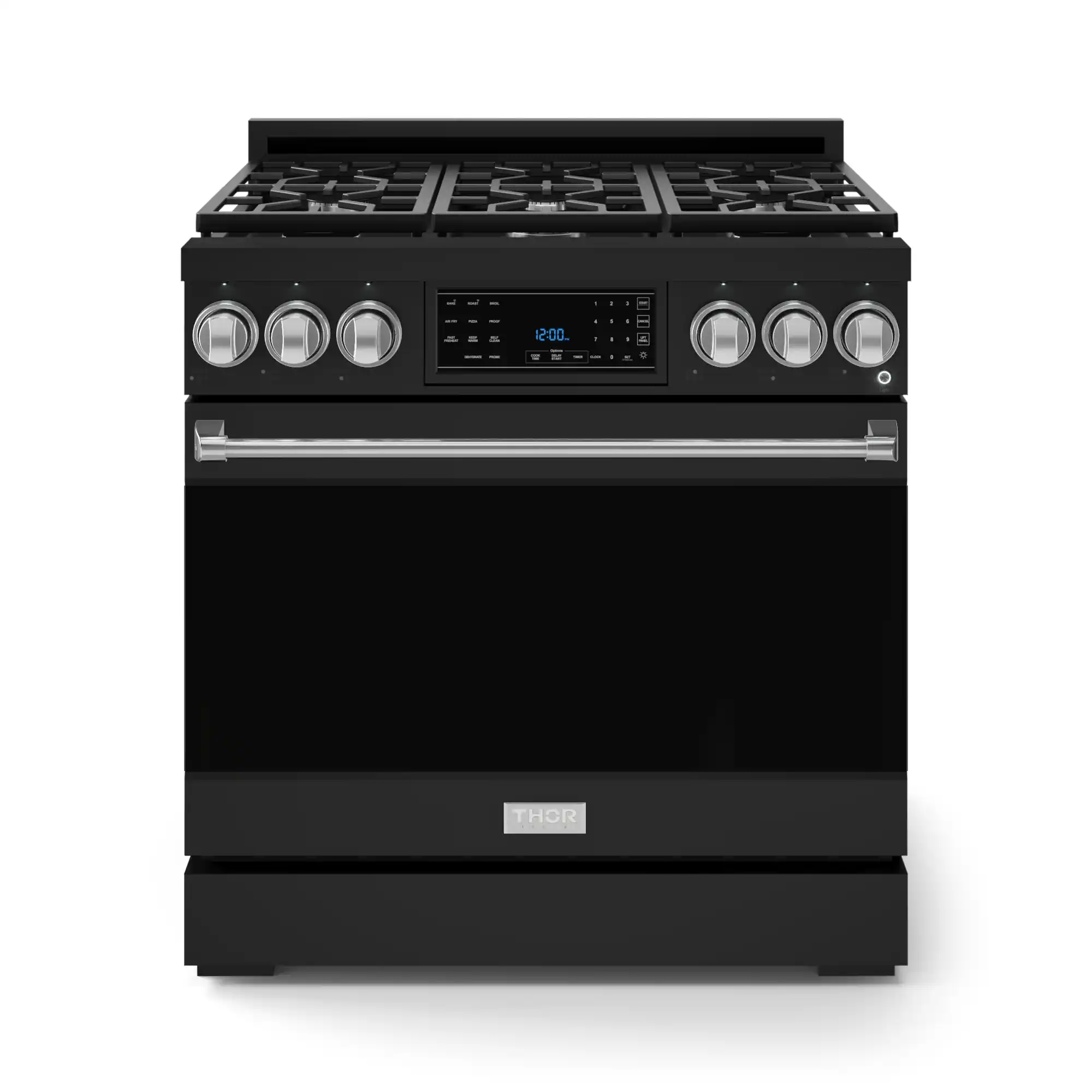 Gordon Ramsay Series by Thor Kitchen 6.0 Cu. Ft Freestanding Liquid Propane Gas Range with Stainless Steel Hardware - Black