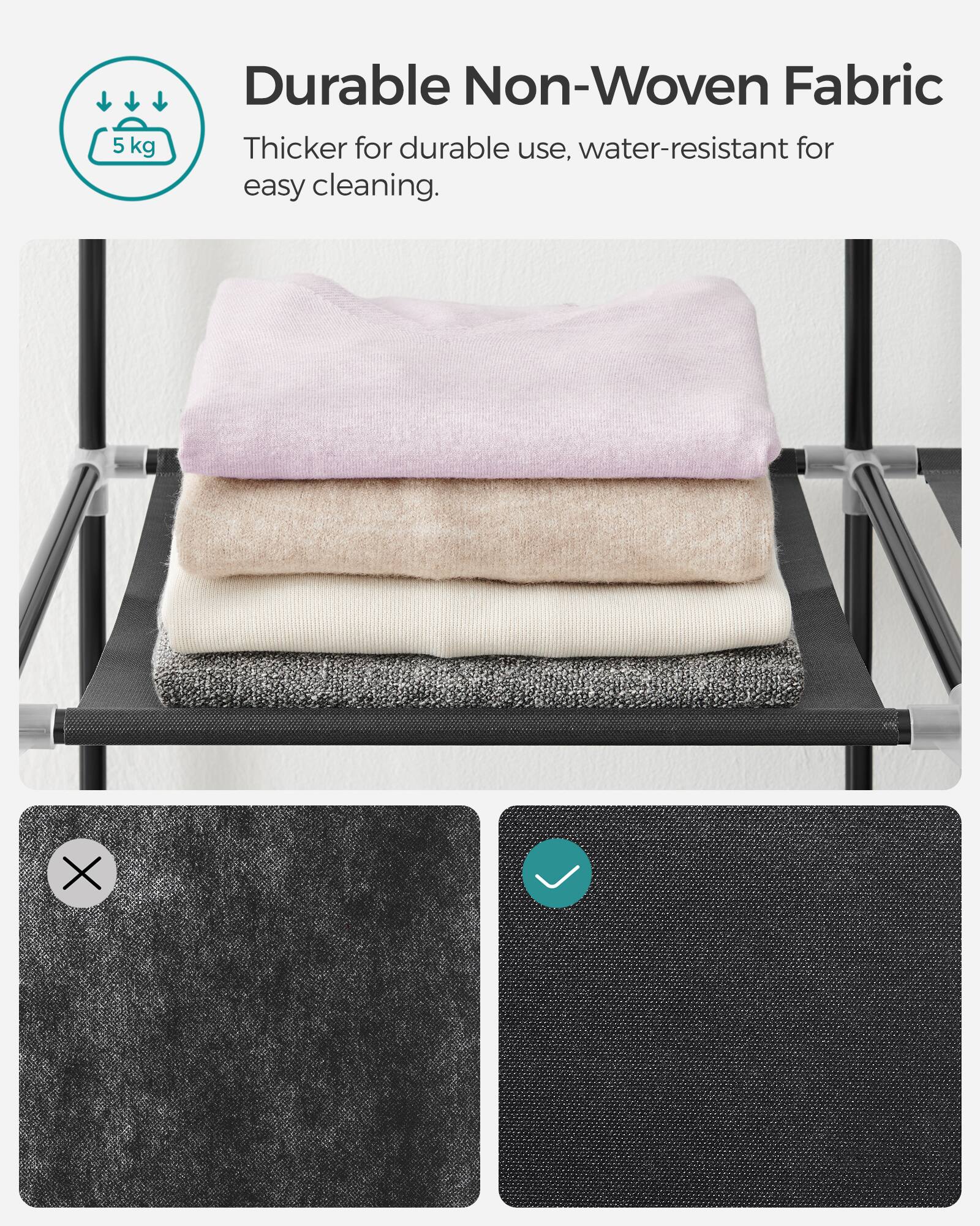 5 kg Durable Non-Woven Fabric Thicker for durable use, water-resistant for easy cleaning.