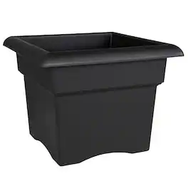 Bloem - Black 18" - Veranda Deck Box Sq Planter