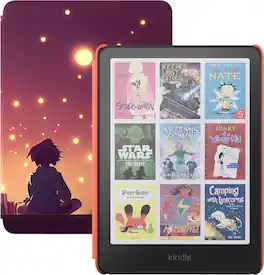 Amazon - Kindle Colorsoft Kids (16 GB) – First Kindle for kids in color, with cover - 2025 - Starlight Reading