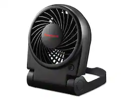 Honeywell - Turbo On The Go USB/Battery Powered Fan HTF090B - Black
