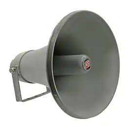 5 CORE - PA Speaker 12" 35W Bull Horn Loud Audio Indoor Outdoor Speakers System 8Ohm Reflex Megaphone-UHC 300 - Gray