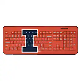 Keyscaper - Illinois Fighting Illini Solid Design Wireless Keyboard - Multicolor