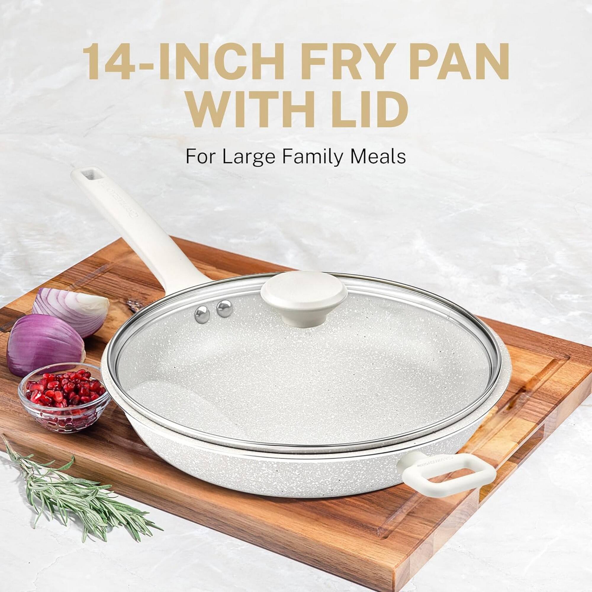 14-INCH FRY PAN WITH LID  
For Large Family Meals