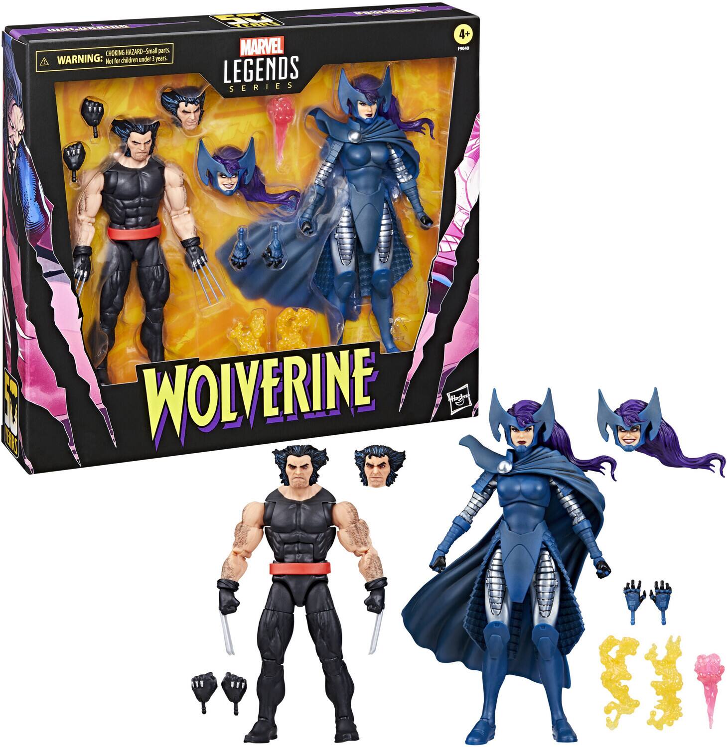 Hasbro - Collectibles - Marvel Legends - Wolverine and Psylocke Action Figure 2-Pack - Collectibles - Multicolor