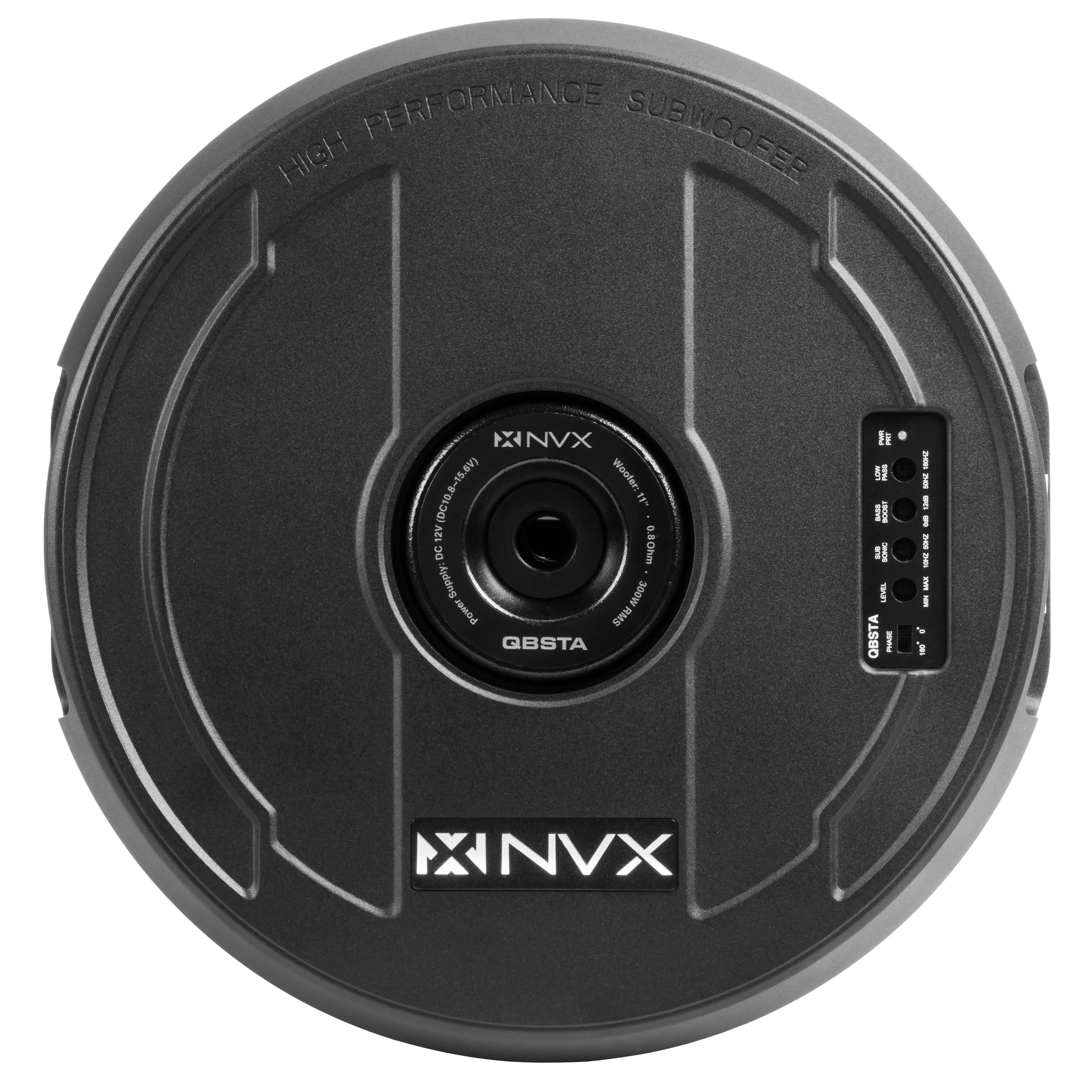 HIGH PERFORMANCE SUBWOOFER

XNVX

Woofer: DC10.8~15.8V

DC10.8~15.8V

300W Power

QBSTA

QBSTA

XNVX