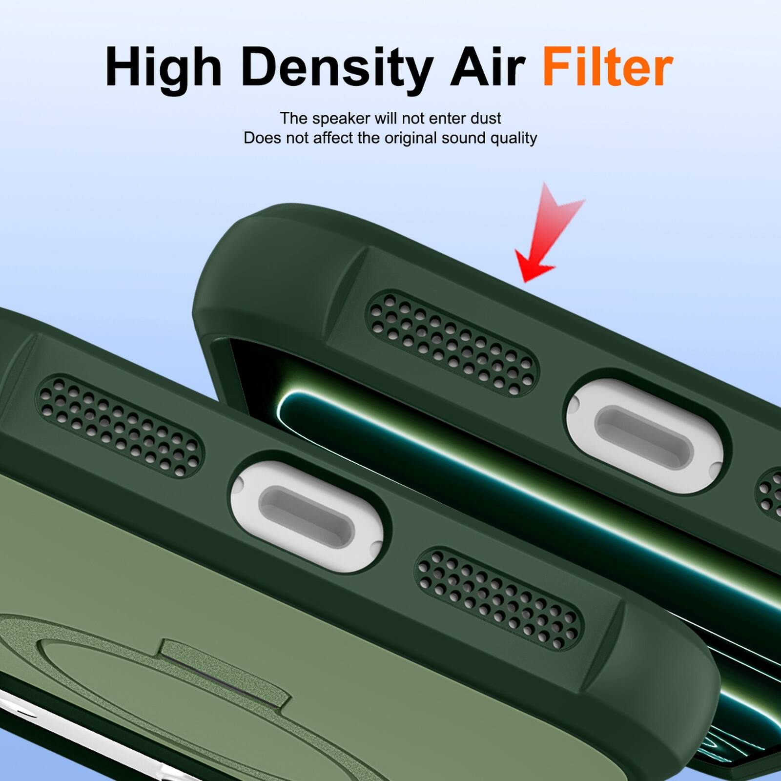 High Density Air Filter

The speaker will not enter dust
Does not affect the original sound quality