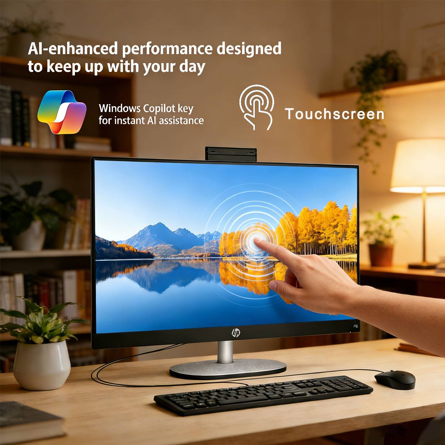 AI-enhanced performance designed to keep up with your day

Windows Copilot key for instant AI assistance

Touchscreen