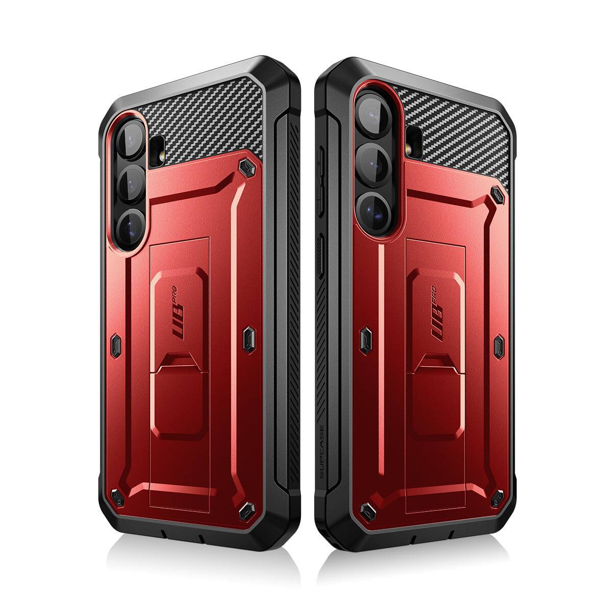 Alt View 7. SUPCASE - Galaxy S25 Plus Unicorn Beetle PRO Rugged Case - Red.