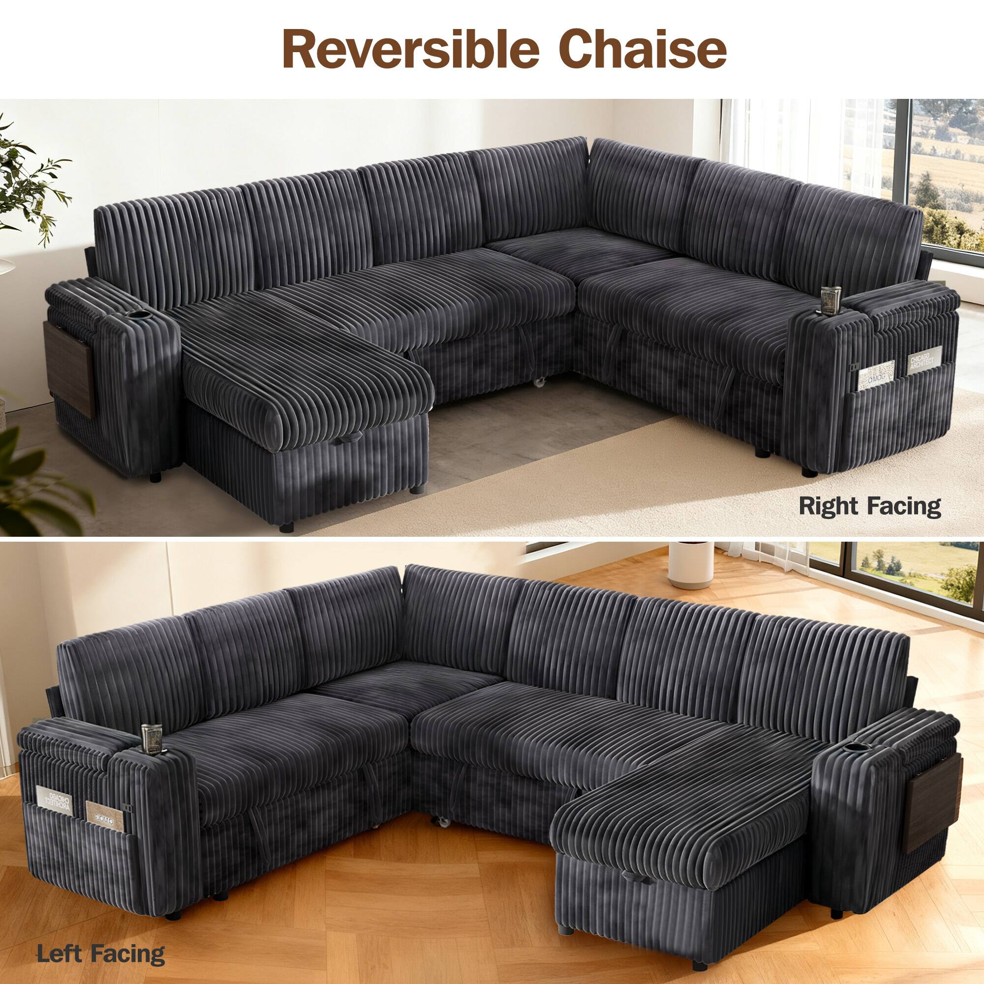 Reversible Chaise

Right Facing

Left Facing