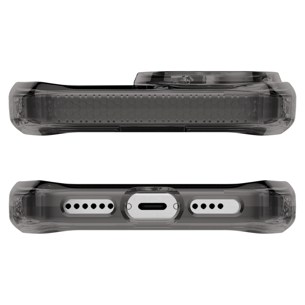 Alt View 3. Itskins - SPECTRUM R // CLEAR Case for Apple iPhone 17 - Black.