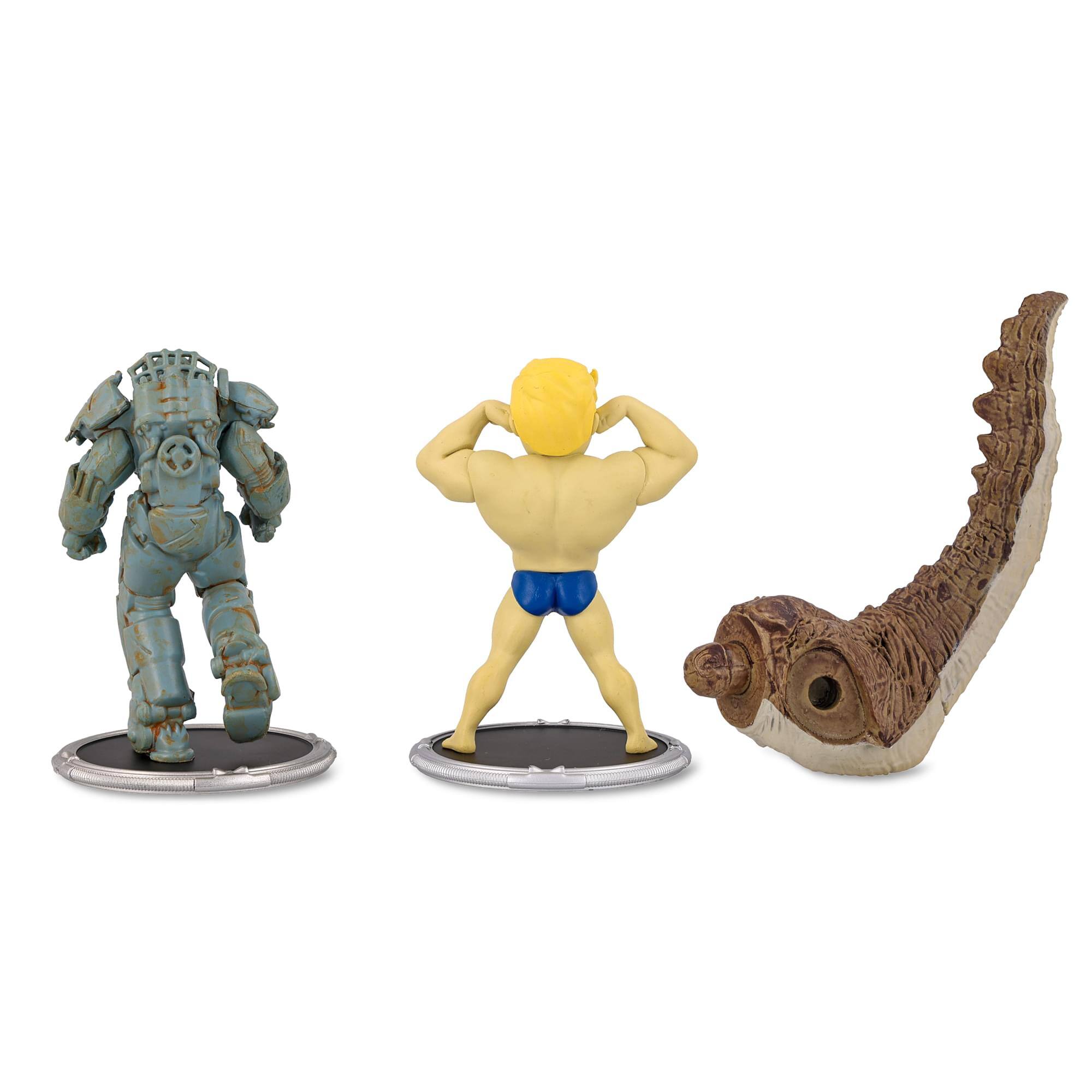Alt View 2. Toynk - Fallout Raider and Vault Boy (Strong) Mini Figure Set (Build-a-Figure Deathclaw) - Gray.