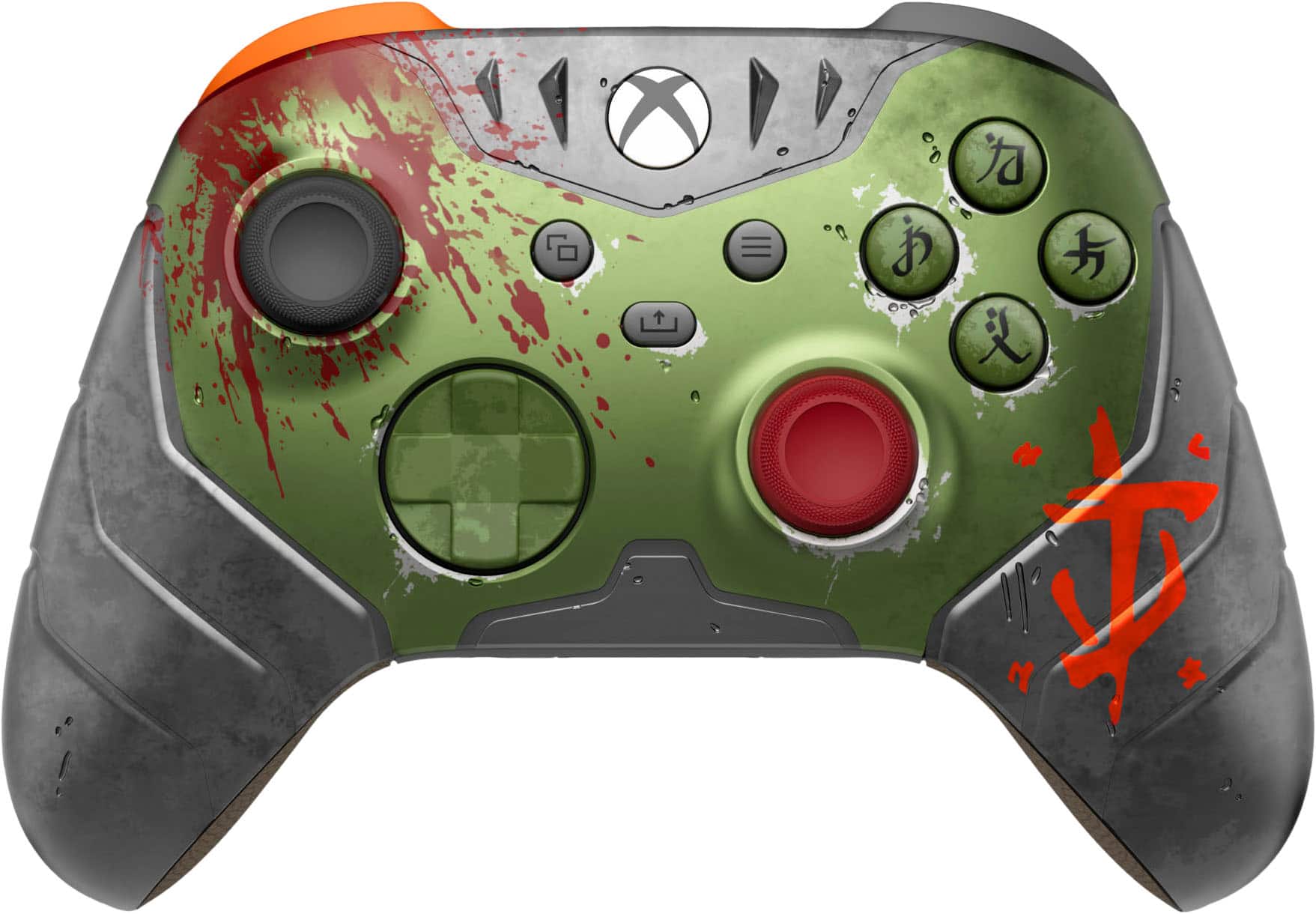 Microsoft - Limited Edition Xbox Wireless Controller for Xbox Series X, Xbox Series S, Xbox One, PCs, and Cloud-Enabled Devices - DOOM: The Dark Ages - Front_Zoom