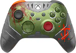 Microsoft - Limited Edition Xbox Wireless Controller for Xbox Series X, Xbox Series S, Xbox One, PCs, and Cloud-Enabled Devices - DOOM: The Dark Ages