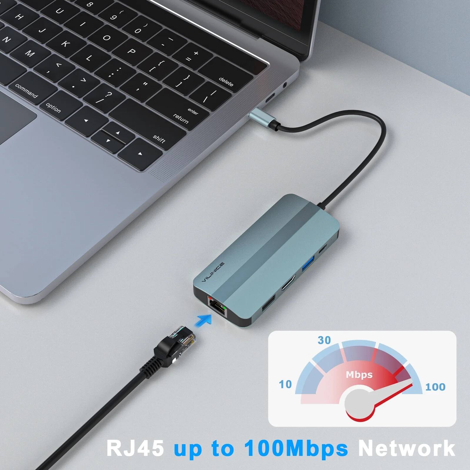 U H J N K M < command option 8 f 9 I ) 0 O - - P + L S { : I > } delete I 1  ? I / I enter 4 return A Y shift BV 7 Wilturn 30 10 Mbps 100 RJ45 up to 100Mbps Network

RJ45 up to 100Mbps Network