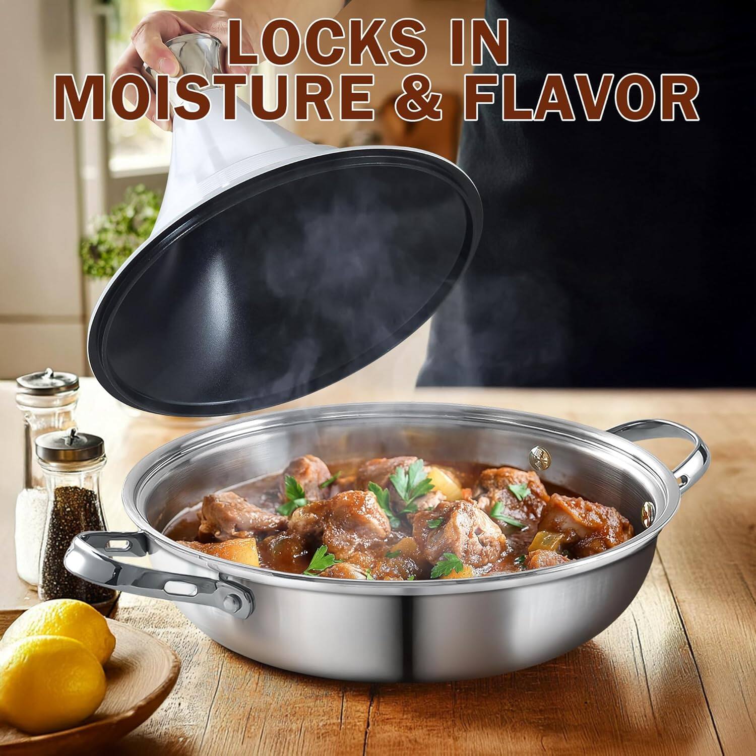LOCKS IN MOISTURE & FLAVOR