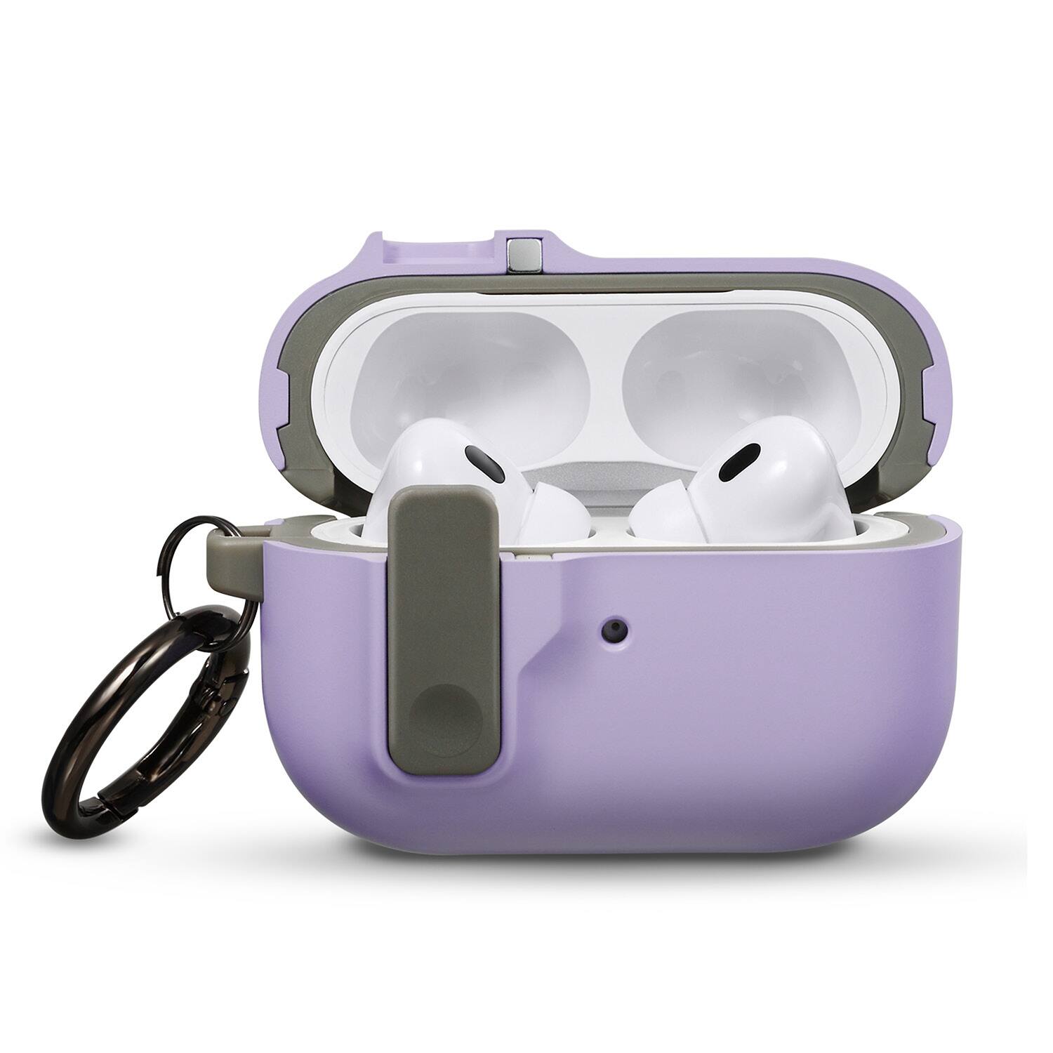 Alt View 3. Vena - For Apple Airpods Pro 2 Case Cover with Magsafe, Dual Layer Airpods Pro 2 Case 2nd Generation Auto Open Lock Purple - Purple.
