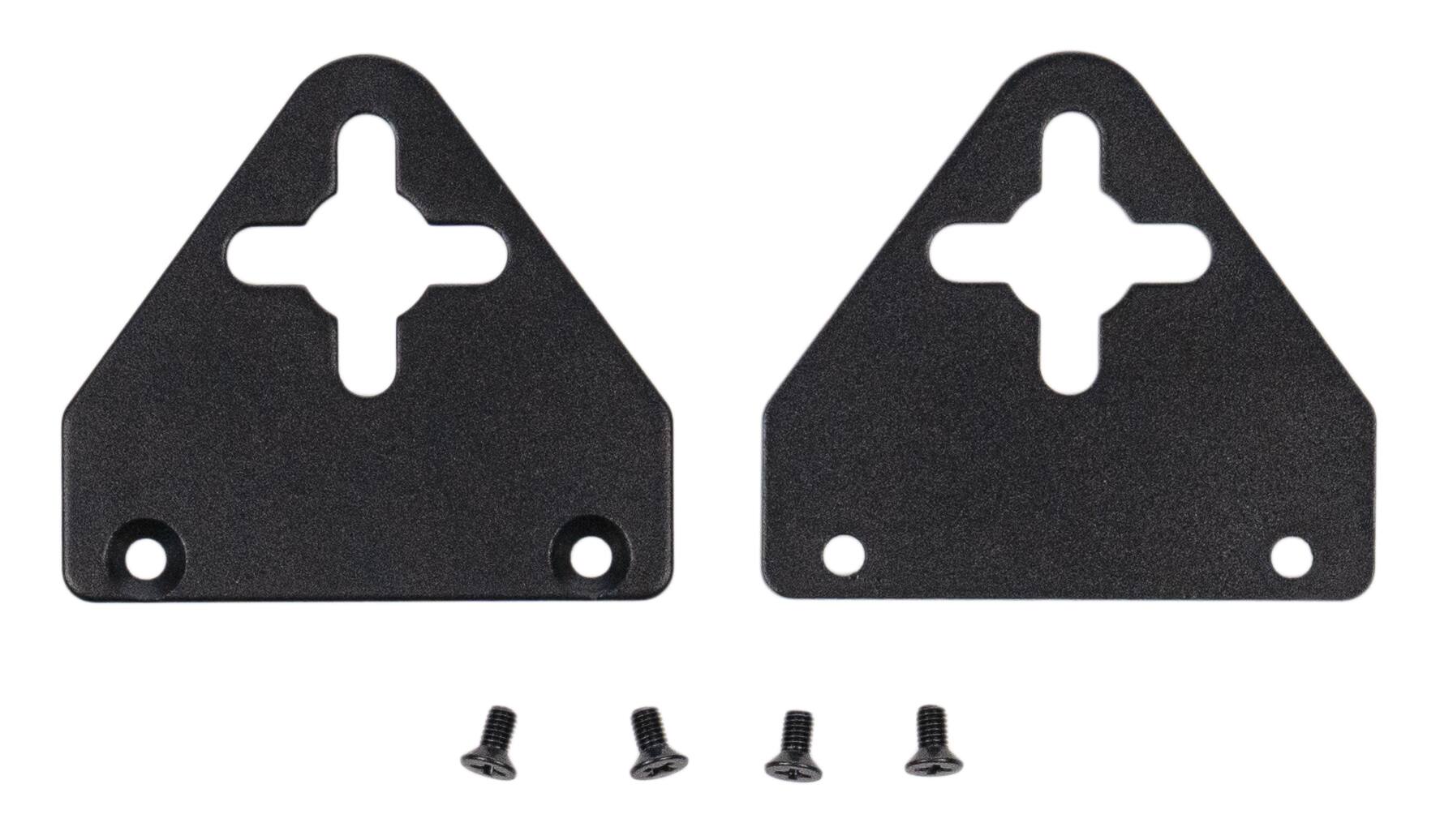 Front. Sonance - SURFACE MOUNT BRACKET HALF-RACK KIT - Wall Mounting Half-Rack Kit - 1U (Each) - Black.