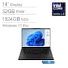 14" Display
32GB RAM
1024GB SSD
Windows 11 Pro
Intel Core Ultra 7
ThinkPad