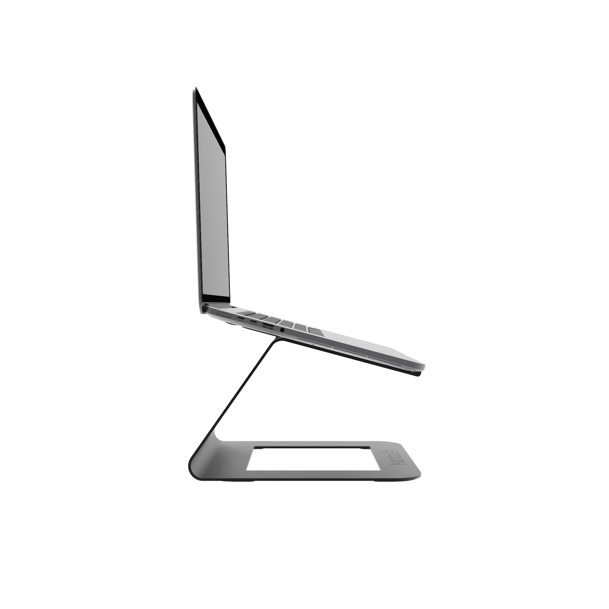 Alt View 4. Kanto - Kanto LE1 Ergonomic Universal Laptop Riser Stand for 11" - 16" Laptops - Black.