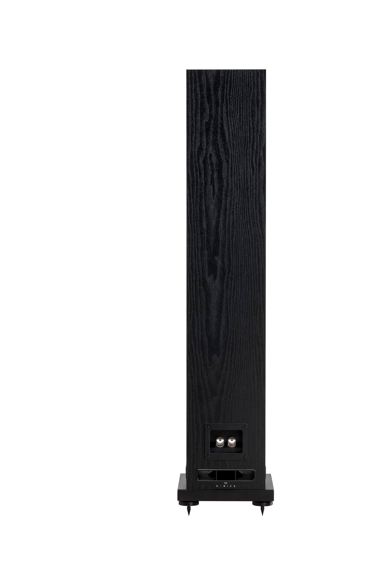 Back. FYNE Audio - Fyne Audio F55E 2.5-Way 5” Floorstanding Speakers - Pair - Black Ash - Black Ash.
