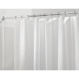 iDesign - 72 in. H X 72 in. W Solid Shower Curtain Liner PEVA - Frosted