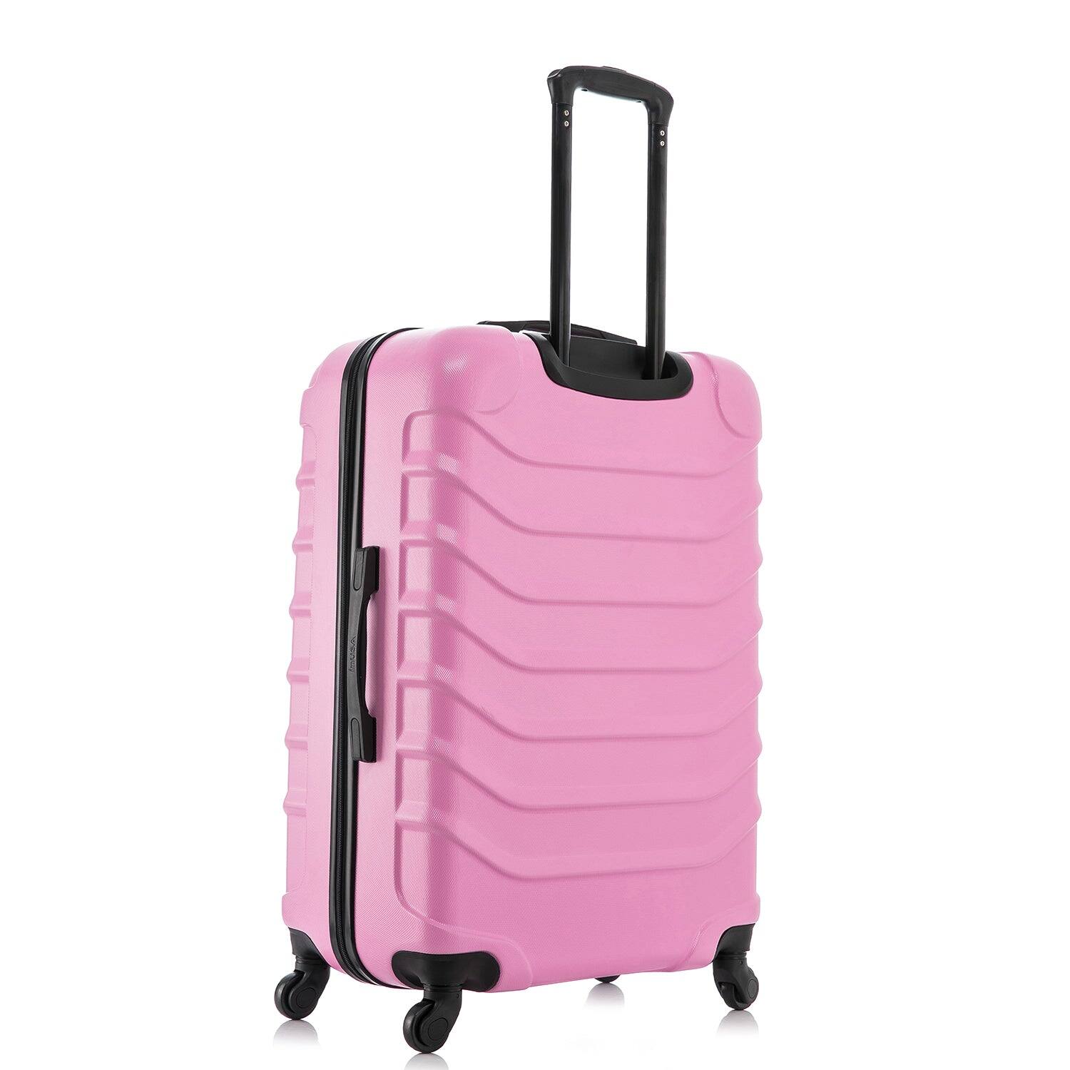 Alt View 1. InUSA - Endurance Lightweight Hardside Spinner 3 Piece Luggage Set  20"/24"/28" - Pink.