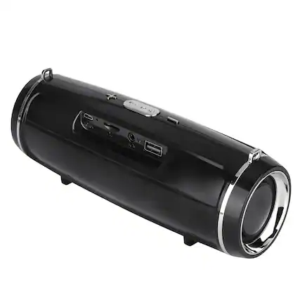 Front. Kitcheniva - Bluetooth 5.1 Speaker Wireless Waterproof Outdoor Stereo - Black.