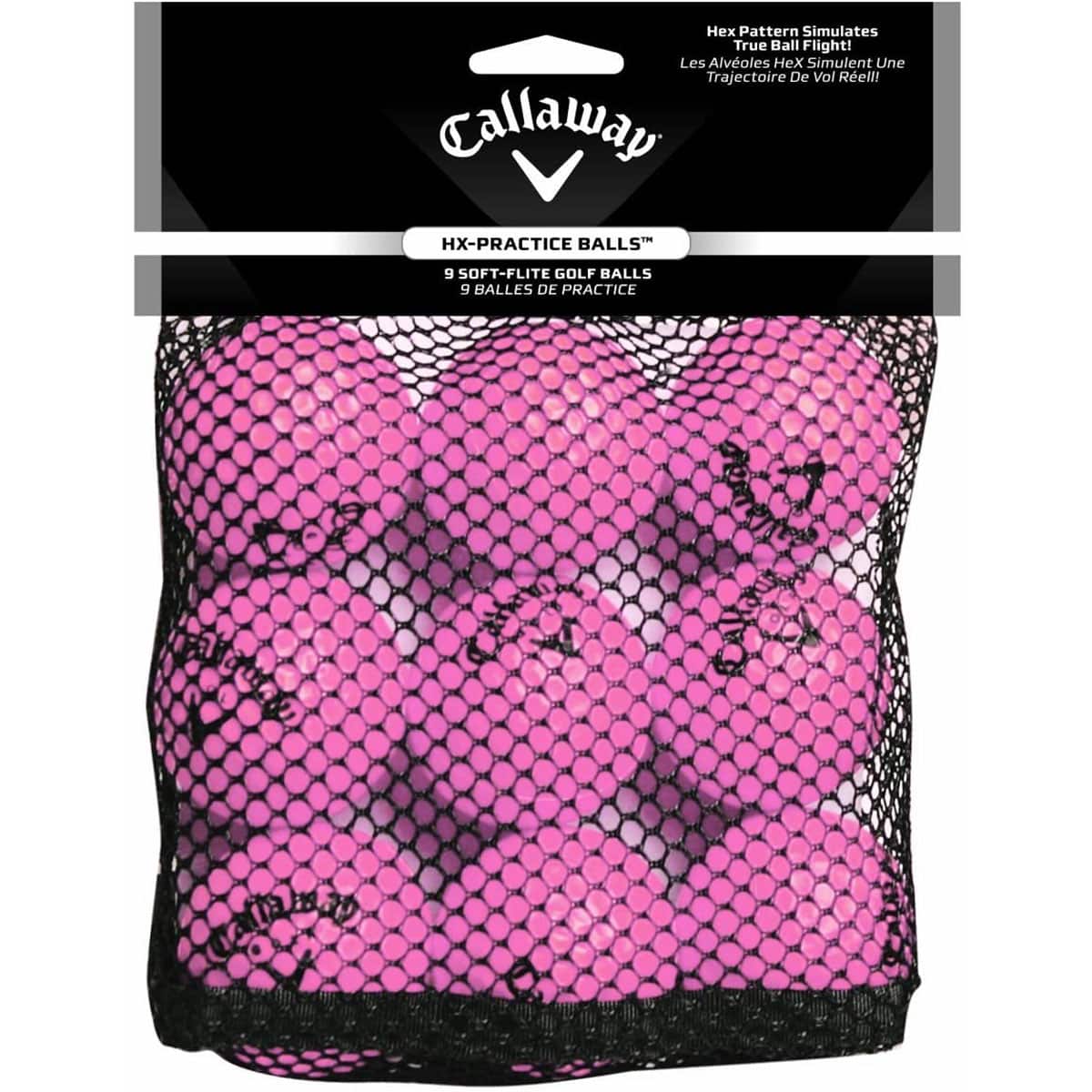 Callaway - HX-Practice Golf Balls - 9 Pack - Pink