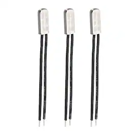 Unique Bargains - 3pcs KSD9700 Thermostat 90C Normally Close N.C Temperature Switch 250V 10A Thermal Protector Metal - Black