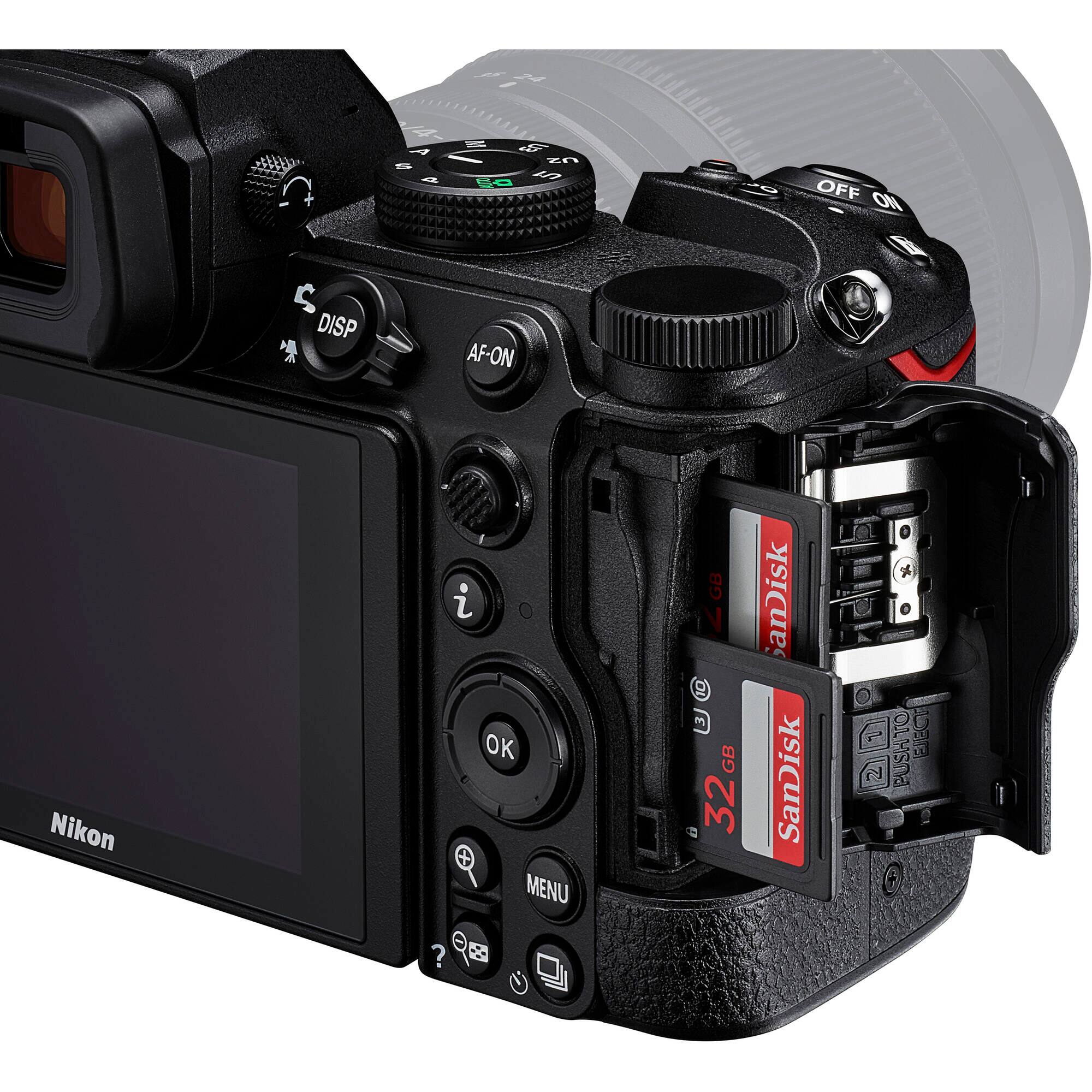 - / 4 K - 4  
Kn O a a S0 I OFF ON  
DISP AF-ON Nikon i OK MENU  
GB GB OL JC 3 GB 32  
SanDisk SanDisk  
P PUSHTO BC