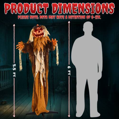 PRODUCT DIMENSIONS  
PLEASE NOTE: DATA MAY HAVE A DEVIATION OF 0-1 IN.  
5.5 FT  
6 FT