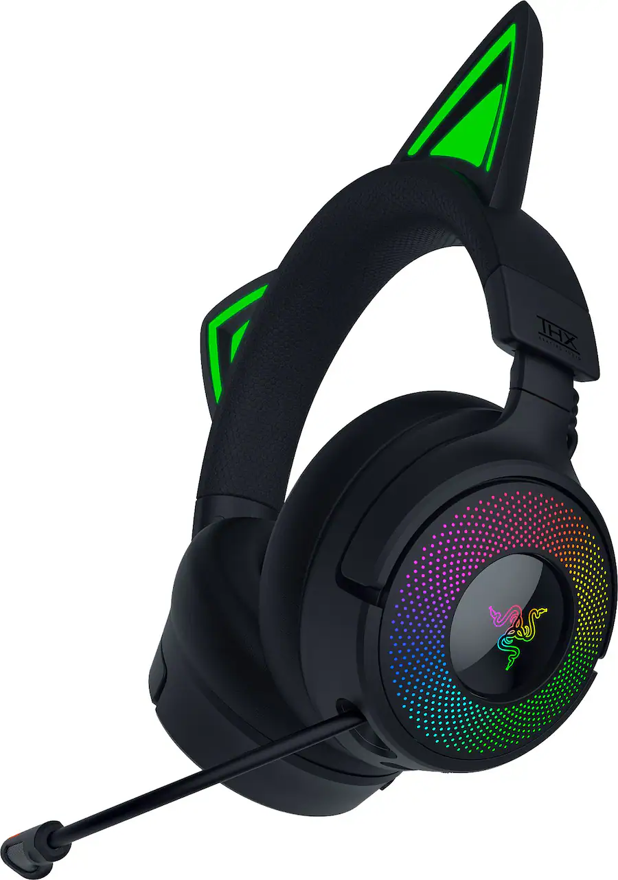 Razer Kraken Kitty V3 Pro Wireless Over the Ear Gaming Headset for