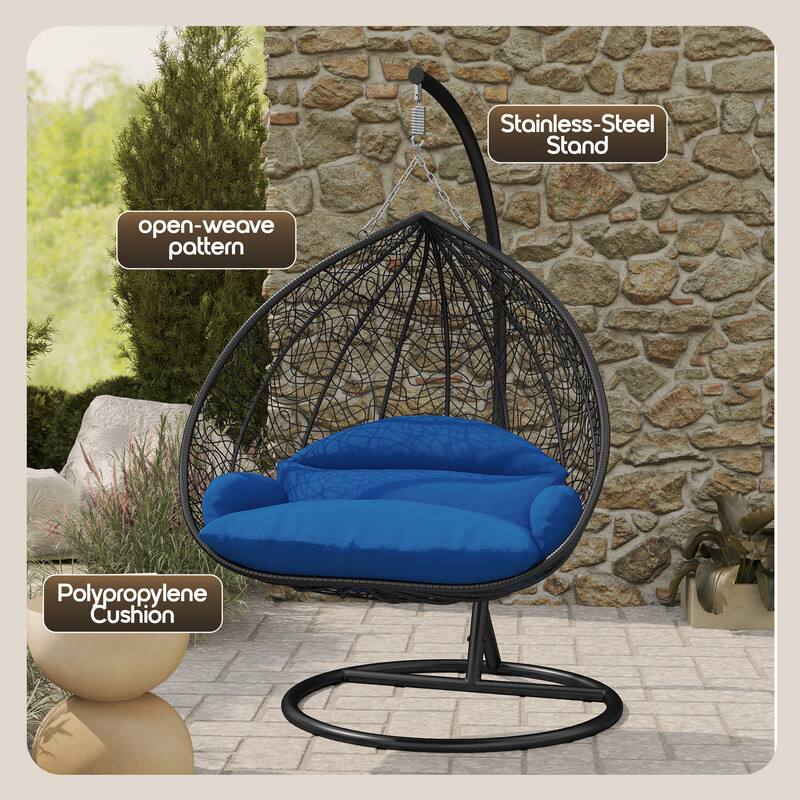 Stainless-Steel Stand  
Open-weave pattern  
Polypropylene Cushion