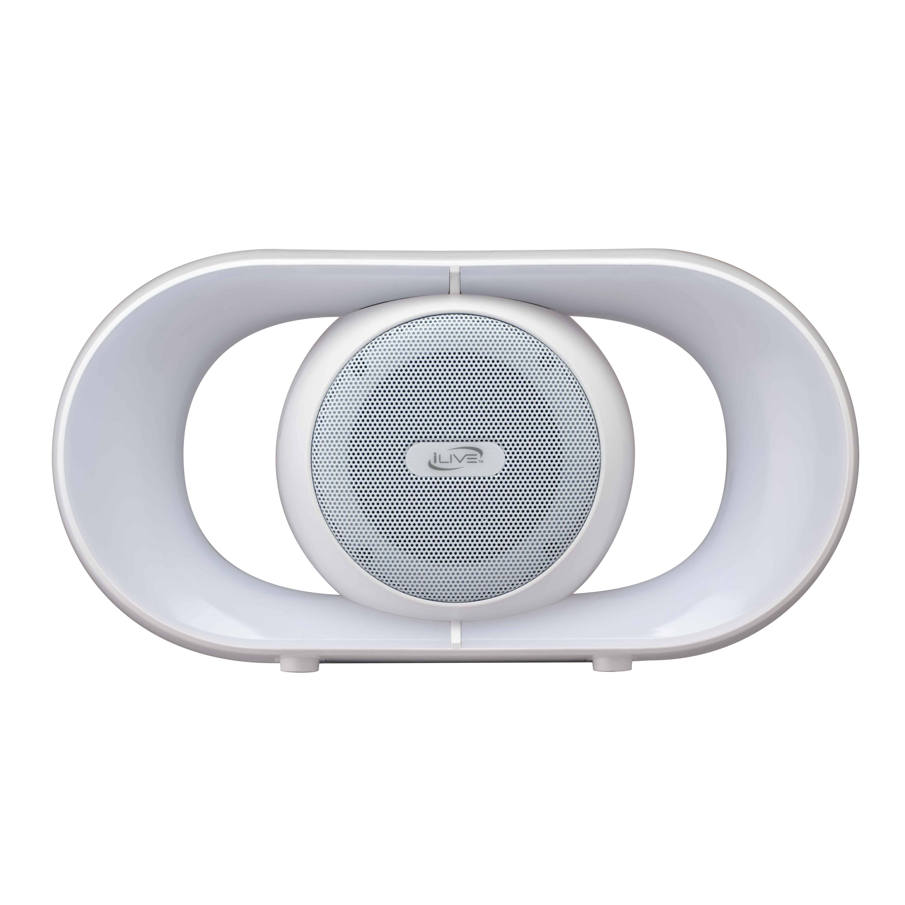 Alt View 3. iLive - iLive "Tunes+" Wireless Bluetooth Speaker with Color Changing LEDs, ISB275W.