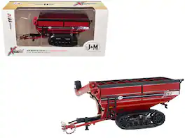 SpecCast Collectibles - J&M 1112 X-Tended Reach Grain Cart with Tracks Red 1/64 Diecast Model by SpecCast