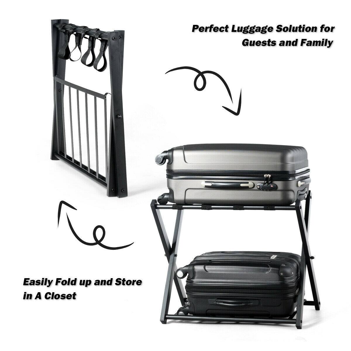 Perfect Luggage Solution for Guests and Family

Easily Fold up and Store in A Closet