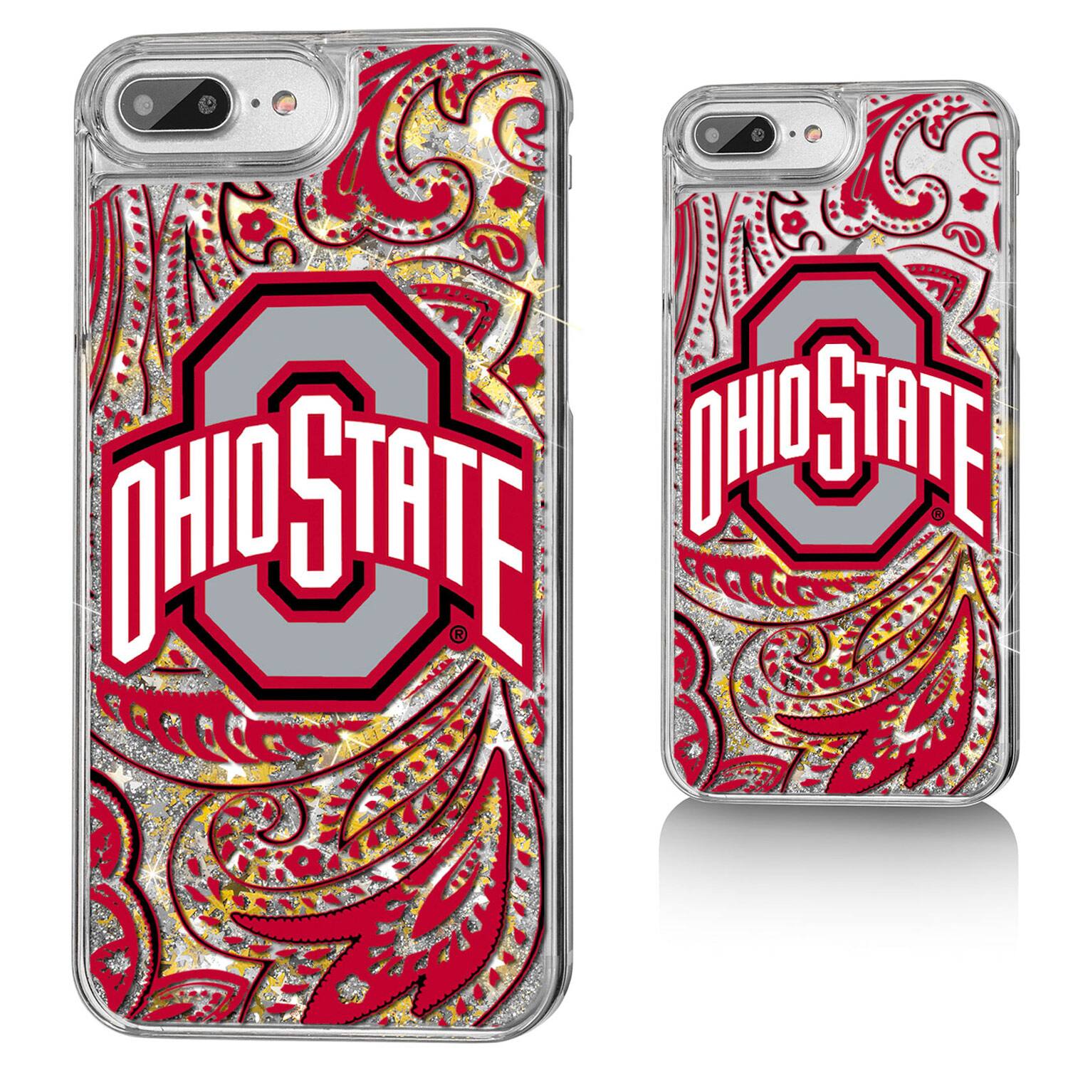Keyscaper - Ohio State Buckeyes iPhone Glitter Paisley Design Case - 13 Pro - Multicolor