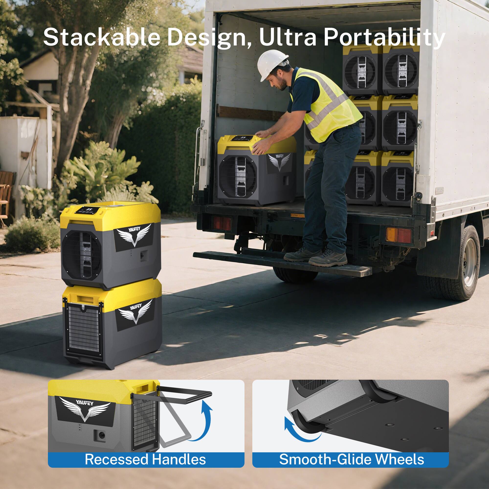 Stackable Design, Ultra Portability

- IPO ST YAAZY
- Recessed Handles
- Smooth-Glide Wheels