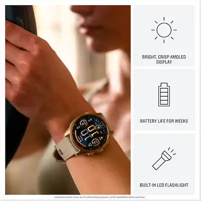 Garmin Fenix 8 51 Mm, Solar, Sapphire, Carbon Grey DLC Titanium With Black Pebble Grey Silicone Band