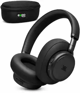 JBL - Live 780NC Wireless Noise Cancelling Headphones Bundle - Black