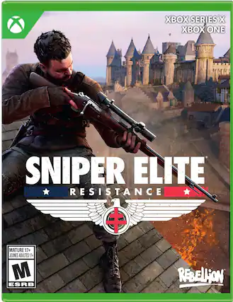 XBOX SERIES X XBOX ONE SNIPER ELITE RESISTANCE MATURE 17+ JEUNES ADULTES 17+ M ESRB REBELLiON - M (Mature 17+)