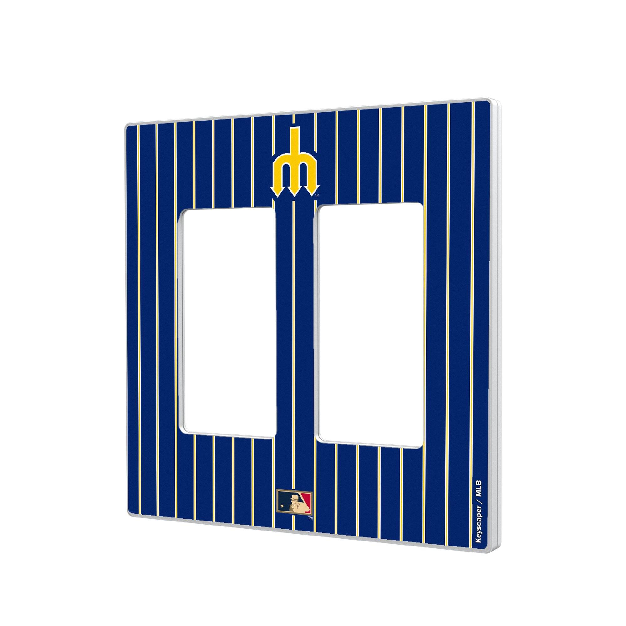 Keyscaper - Seattle Mariners 1977-1980 Cooperstown Pinstripe Double Rocker Light Switch Plate - Multicolor price history on PriceWatchPro